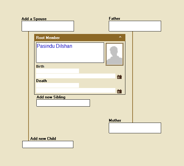 Legg til nye medlemmer i treet ved hjelp av oversikt