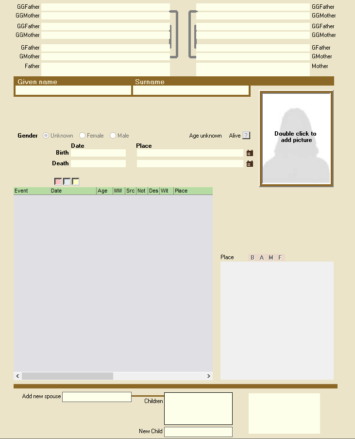 Navigate to the Member editor
